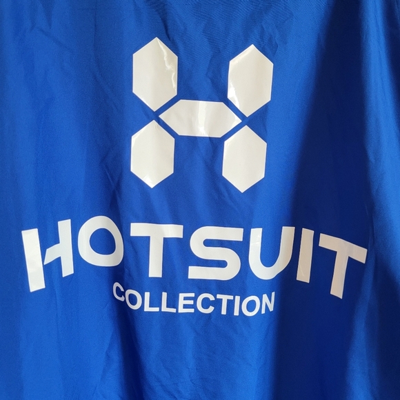 Hotsuit Collection Mens Sauna Pullover Jacket Blue Hooded Workout Size 3XL - Picture 8 of 12